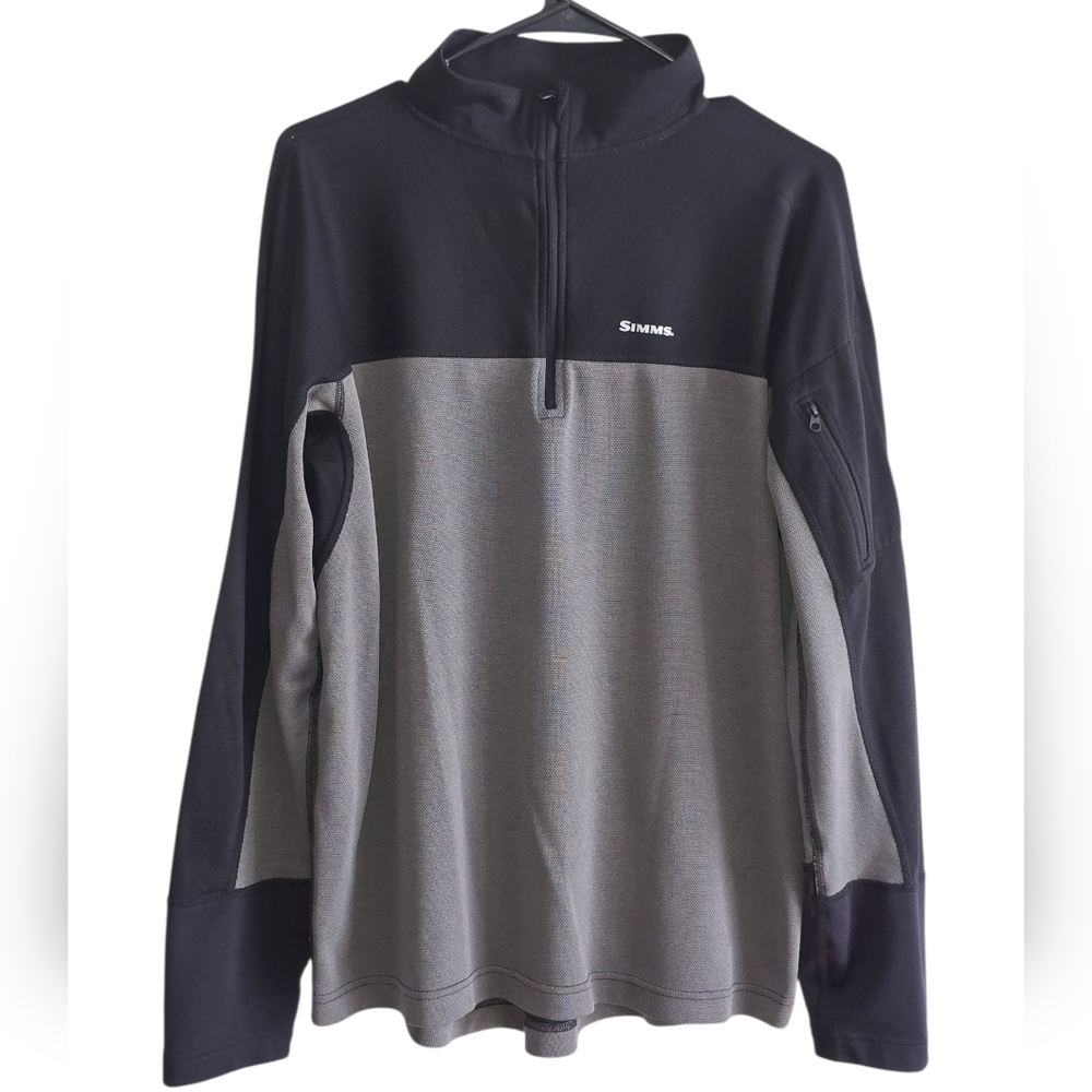 Simms Black and Gray Lightweight Shirt Jacket